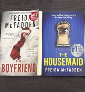 Freida McFadden Thriller Books - The Boyfriend, The Housemaid, Ward D