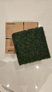 IKEA RUNNEN Artificial Grass Tiles (9 tiles)