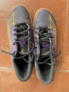 Mizuno hockey Shoes Purple Orange Size US 7.5