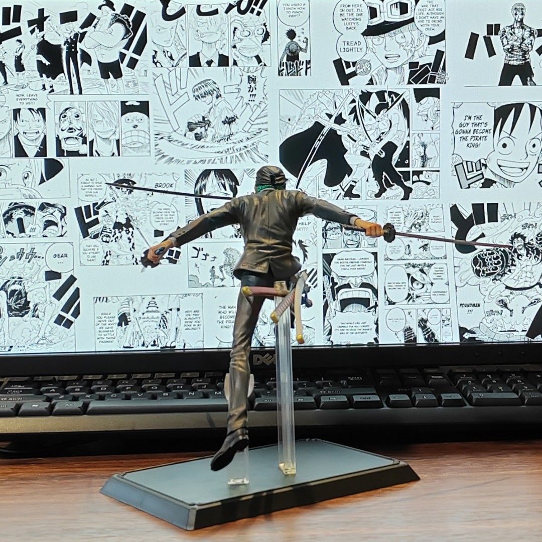 One Piece Figurines / Figures / Anime - Roronoa Zoro - Ichiban Kuji - Treasure Cruise (Prize E) (Category: Toy Figures) located in Singapore. Submitted by onepieceoftreasure (Listing ID 1449069169, Image 3). Description: No trade. This is a self repainted version, it enhanced the color shading of the skin tone Name: Roronoa Zoro Brand: Ichiban Kuji - Treasure Cruise (Prize E) Box: No Condition: The pictures are current condition. Well kept, good 