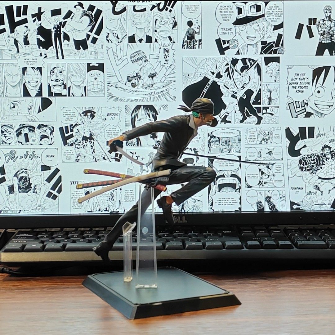 One Piece Figurines / Figures / Anime - Roronoa Zoro - Ichiban Kuji - Treasure Cruise (Prize E) (Category: Toy Figures) located in Singapore. Submitted by onepieceoftreasure (Listing ID 1449069169, Image 2). Description: No trade. This is a self repainted version, it enhanced the color shading of the skin tone Name: Roronoa Zoro Brand: Ichiban Kuji - Treasure Cruise (Prize E) Box: No Condition: The pictures are current condition. Well kept, good 
