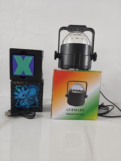 Speaker + Disco Light Bundle – Great for Karaoke & Home Parties 🎤✨