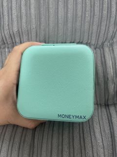 MONEYMAX Teal Zippered Travel Jewelry Organizer Box