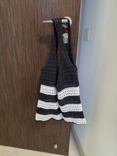 Crocheted Knit Tote Bag