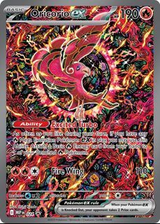 Oricorio EX 190 HP Fire Wing Pokemon Card