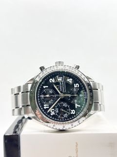 Pre Owned Omega Speedmaster Date 3513.52.00 Black Dial Automatic Steel Casing Bracelet ( Watch Alone )