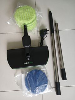 Super Mop Electric Spin Mop Accessories with Pads and Charger