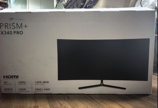 ws8803 5053  PRISM+ X340 PRO 4K 100Hz gaming monitor.34" Curved Ultrawide Monitor