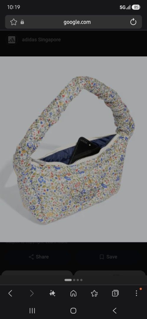 Adidas Originals x Liberty London Small Shoulder Bag Floral (Category: Cross-body Bags) located in Singapore. Submitted by domopi (Listing ID 1450279601, Image 3). Description: - Only used for once or twice - Collaboration between Adidas Originals and Liberty London - Padded and comfortable strap - Can fit a phone and essentials.