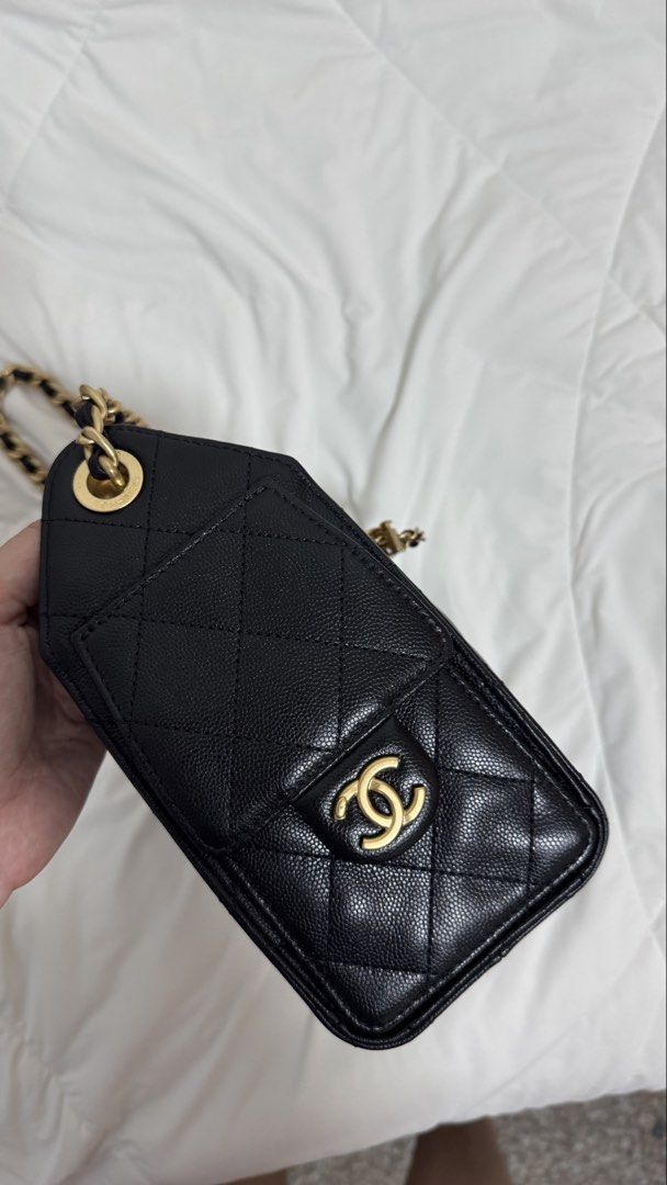 Chanel 25 Mini Hobo Bag in Black Caviar and AGHW (Category: Bags & Wallets) located in Singapore. Submitted by shopflux (Listing ID 1448419272, Image 6). Description: In Caviar and aged gold hardware (highly sought combo) Full Set - Mar 2026 Bought from Japan boutique Microchipped Used twice lightly only Condition: 10/10 like new condition Can fit a lot stuff even though it’s mini size and suits many occasions, classic piece! Comes with: Full set
