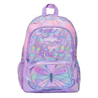 Smiggle Classic Butterfly Backpack Purple Glitter Primary Salchool