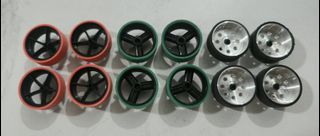 Tamiya 4wd Mini 4wd tires and damper set