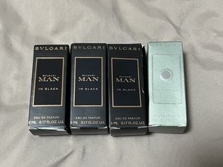 Bvlgari Man In Black & Pour Homme Perfume Samples