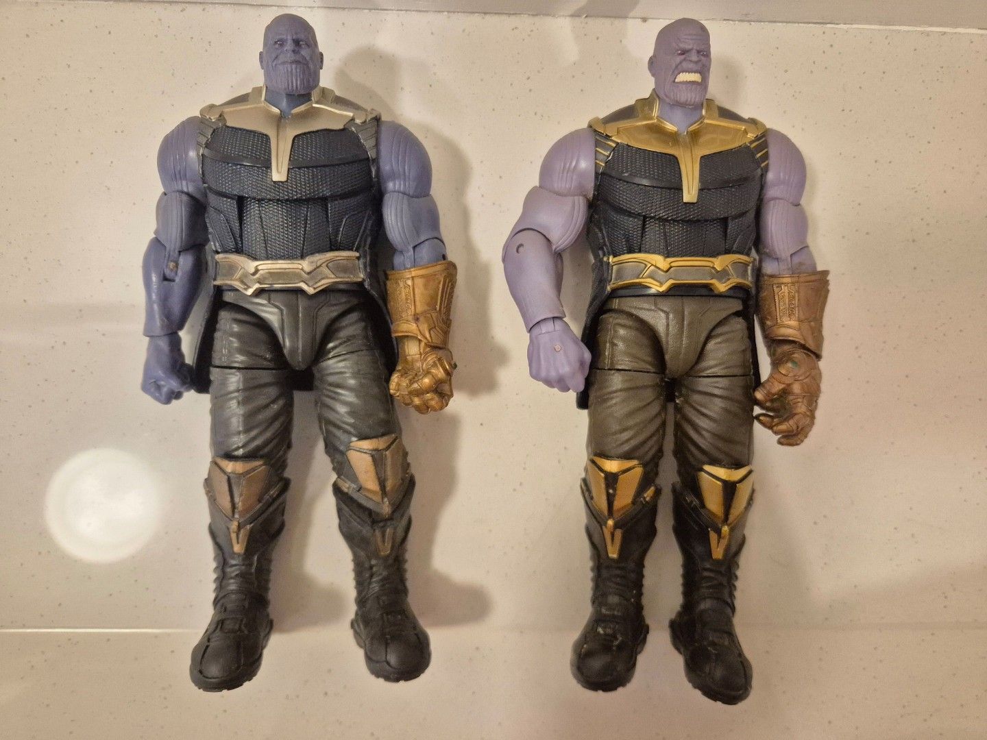 Marvel Legends Thanos Action Figures (Category: Toy Figures) located in Singapore. Submitted by theshadow17 (Listing ID 1450419279, Image 1). Description: - Set of 2 Thanos action figures - Highly detailed and articulated - Features iconic armor design - Ideal for Marvel collectors and fans - Suitable for display or play - Great value bundle.