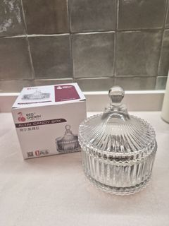 25 BNIB Glass Candy Box/ jar / bowl with Lid souveniers