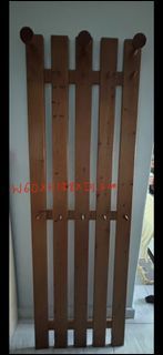 Wooden Wall Mounted Coat Rack with Hooks