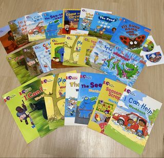 Collins Big Cat level 1 Beginner Pink B full set Readers & Workbooks with audio CDs , 23pcs 16 readers 7 workbooks English language Leanring homeschool Montessori young kids children