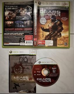GEARS OF WAR 2 XBOX 360 XBOX ONE GAME / TESTED WORKING / $10 EACH / TRACKED PACKAGE ONLY