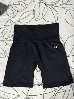 MyProtein High-Waisted Biker Shorts/Tights (Black & Dark purple)