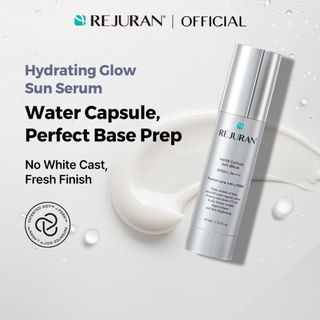 REJURAN Water Capsule Sun Serum 40mL | Hydrating, Serum Texture, No White Cast, Lightweight, Glow