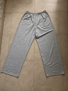 Grey Wide Leg Sweatpants