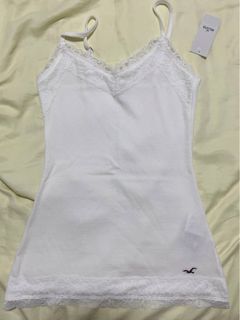 hollister lace trim cami