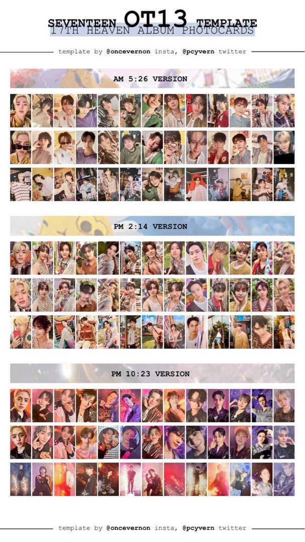 WTS SEVENTEEN - 11th Mini Album 'Seventeenth Heaven' - Sealed (Category: K-Wave Merchandise) located in Singapore. Submitted by viangan (Listing ID 1450836705, Image 7). Description: SEVENTEEN’s 11th Mini Album ‘Seventeenth Heaven’ Instocks 1 for $18 and a set of 3 for $50 ✅✅✅ AM 5:26 ✅ PM 2:14 ✅ PM 10:23 All albums are sealed and includes all original inclusions. Meet at your convenience or free tracked mailing ☺️ .
