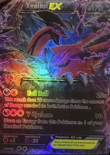 Yveltal EX Shiny Pokemon TCG Card