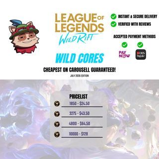 🔥 BEST WILD CORE RATES ON CAROUSELL 🔥