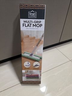 Smart Living Multi-Grip Flat Mop with 2 Microfibre Cloths