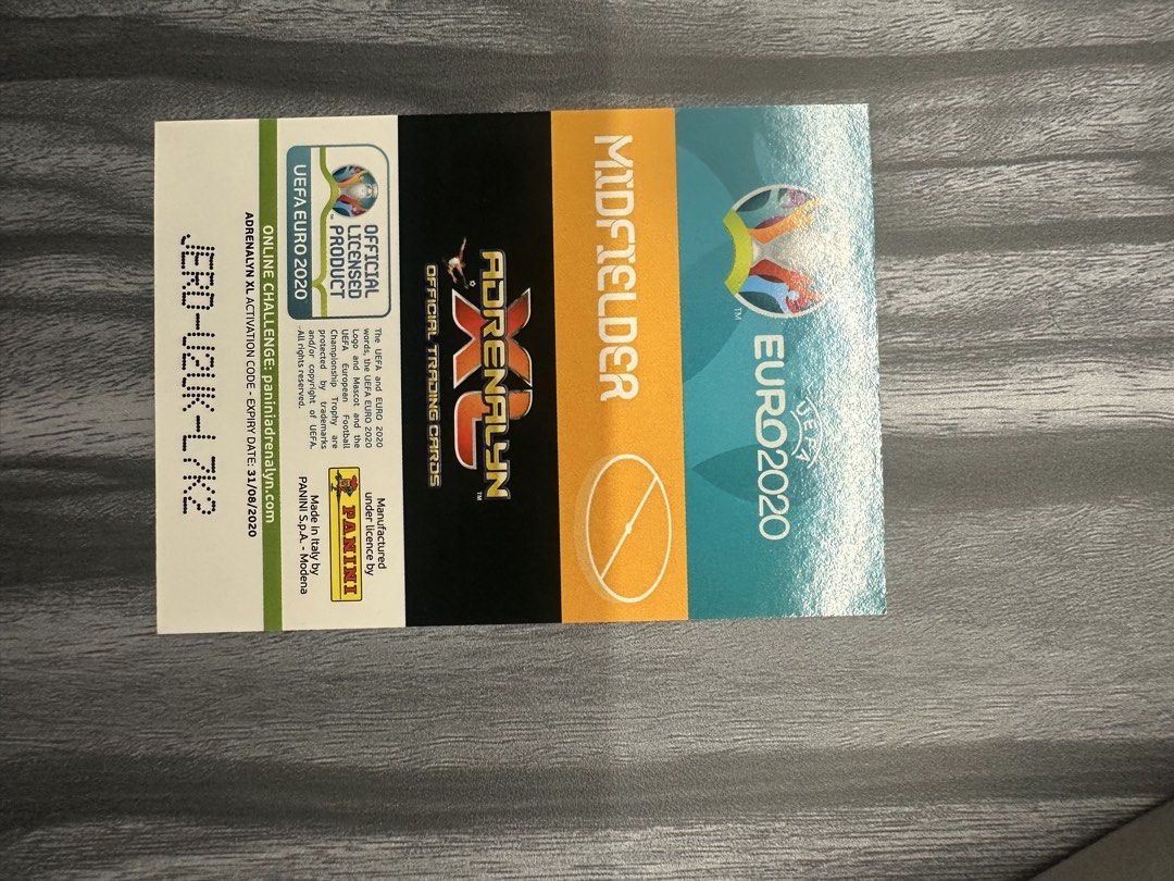 Panini Adrenalyn XL Euro 2020 Limited Edition Pogba Card (Category: Raw Cards) located in Singapore. Submitted by negotiable6767 (Listing ID 1451264774, Image 2). Description: Panini Adrenalyn XL Euro 2020 Limited Edition card. Paul Pogba,France. price negotiable.