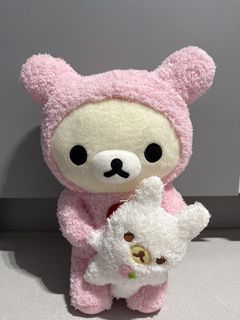 San-X Rilakkuma Pink Plush ~30cm | Original Tag | Ocean Toys Thailand