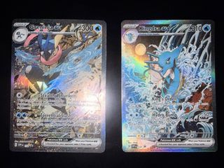 Kingdra & Greninja Ex #131 #132 Shrouded Fable SFA Illustration Collection Box Pokemon