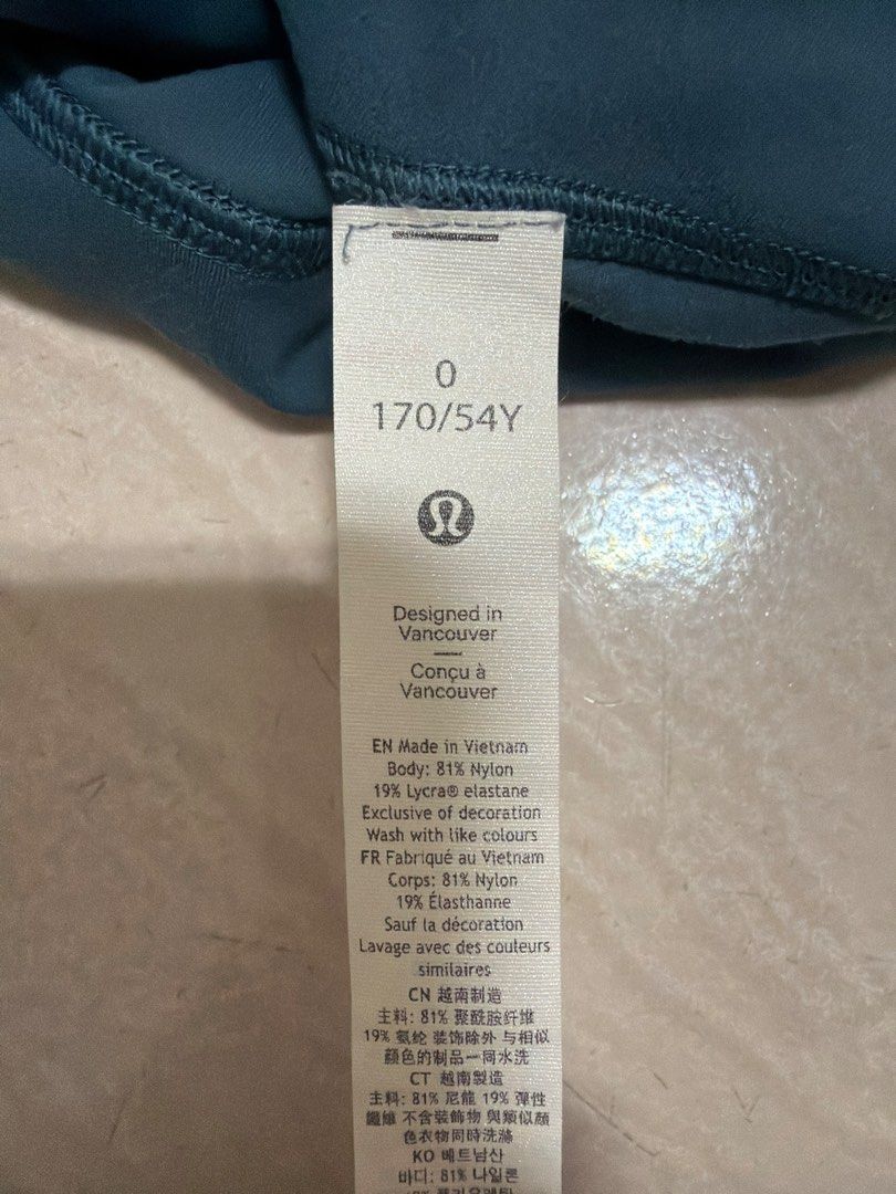Lululemon Align Shorts (Category: Activewear) located in Singapore. Submitted by vwxysz (Listing ID 1451446477, Image 3). Description: Teal Lululemon Align shorts, Size 0. Perfect for workouts or lounging. Comfortable and stretchy. Worn once only. .
