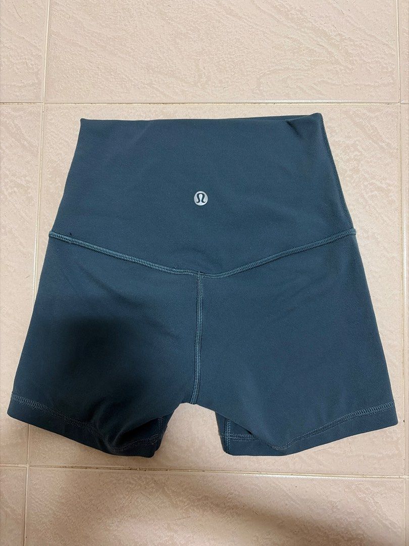 Lululemon Align Shorts (Category: Activewear) located in Singapore. Submitted by vwxysz (Listing ID 1451446477, Image 1). Description: Teal Lululemon Align shorts, Size 0. Perfect for workouts or lounging. Comfortable and stretchy. Worn once only. .