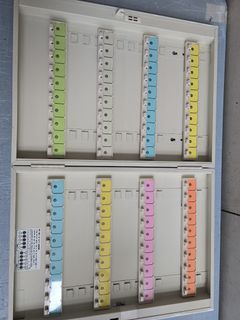 Wall Mount Key Organizer Cabinet with Color Coded Hooks