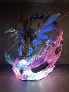 [Free Delivery] Pokémon Mega Charizard X LED Figure – Dragon Energy Effect Display Statue