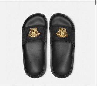 Versace Medusa Head Black Slides