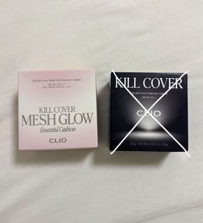 wts 100% official cheapest clio kill cover foundation | pink essential mesh glow | black founwear | 23 N ginger