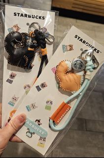 Starbucks Ginger Mischief or Midnight Mischief Charm + Phone Strap. Black cat sold out