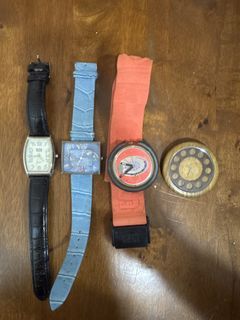 Set of Vintage watches: Swatch Pop, Gassen James and more