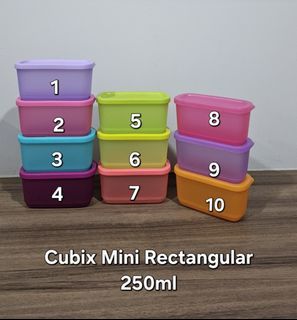 Tupperware Cute Mini Rectangular 250ml (1) Retail Price S$5.30 each
