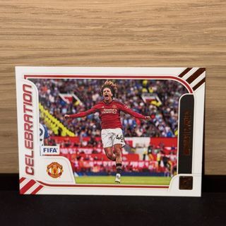 2023–24 Panini Donruss Soccer Hannibal Mejbri "Celebration" Insert (No. 17)