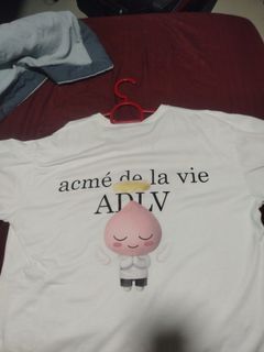 Acme de la Vie ADLV White T-shirt with Peach Character