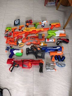Bundle of Nerf Guns and Accessories