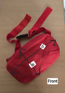Red waist bag