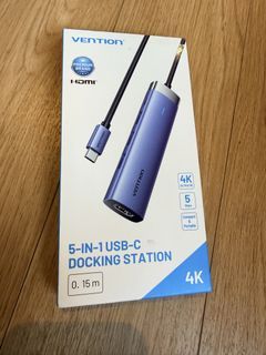 Vention 5-in-1 usb-c docking station 4K