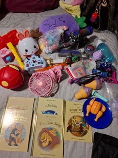 toys and books to let go