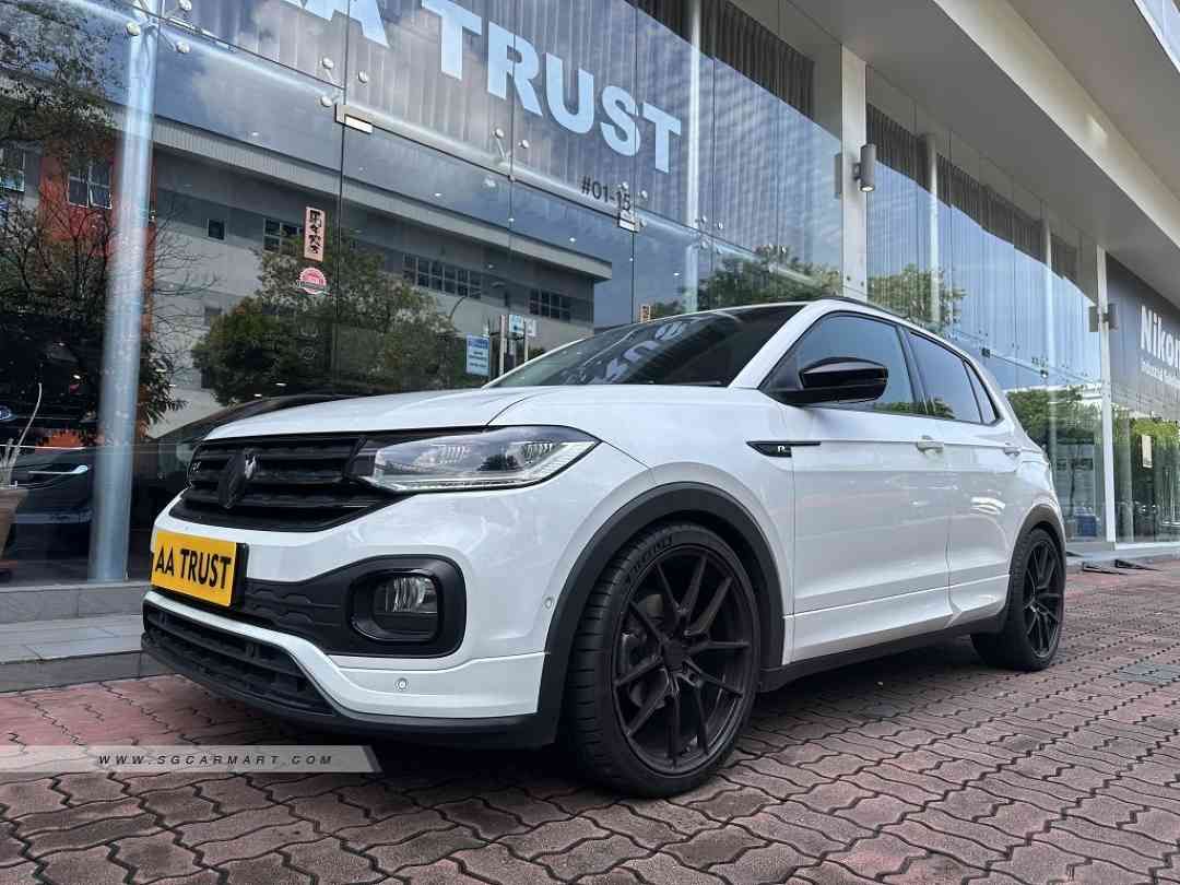 Volkswagen T-Cross 1.0 TSI DSG R-Line (A) (Category: Used Cars) located in Singapore. Submitted by aatrust_bb6b44 (Listing ID 1452565801, Image 1). Description: The Volkswagen T-Cross is proof that small SUVs offer a genuine upgrade over superminis and small hatchbacks. This is a crossover that feels just as comfortable and high-quality. AA Trust certified quality preowned vehicle comes with immediate loan approval, immediate hand over within 24 