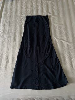 Cotton On dark navy blue a line basic casual flowy long maxi pencil skirt